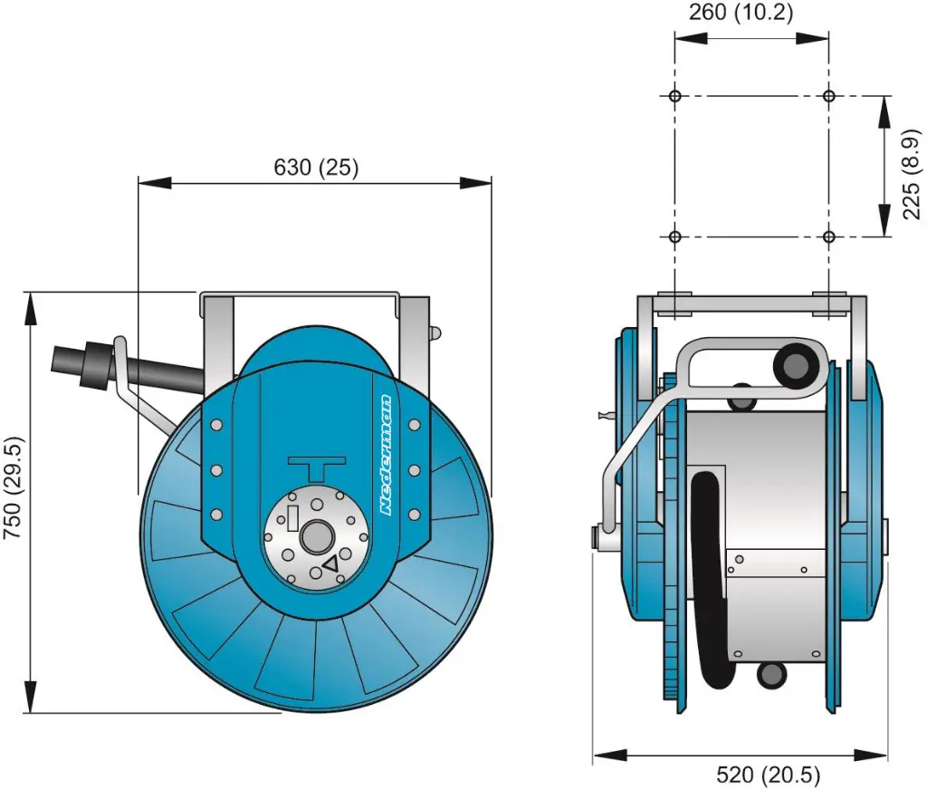 Enrollador 881 Ex para manguera de vacío1.webp