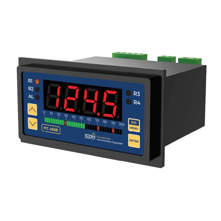 PANTALLA Y CONTROLADOR DE NIVEL DE TANQUE ITC-450B