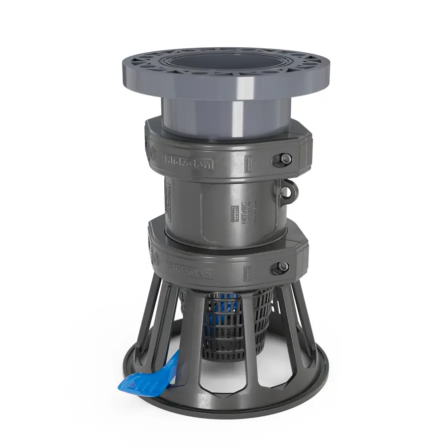 Válvula de pie con salida brida 