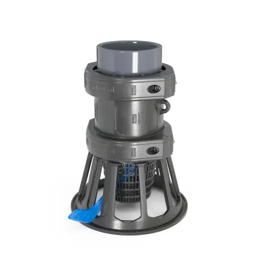 Válvula de pie con salida encolar